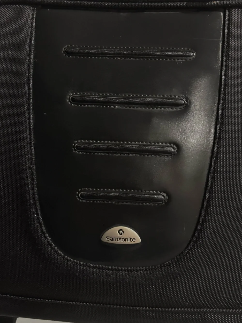 Samsonite Black Men’s Top Load Laptop Briefcase with Shoulder Strap Padded